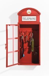 Telephone booth keyholder