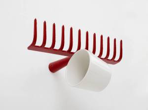 Rake clothing hook - can also be used for cups and glasses